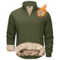 Men's Quarter Zip Fleece Pullover Warm Winter Sweatshirt