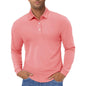Men's Polo Shirt Long Sleeve Quick Dry for Golf Work Fishing