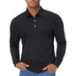 Men's Polo Shirt Long Sleeve Quick Dry for Golf Work Fishing