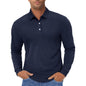 Men's Polo Shirt Long Sleeve Quick Dry for Golf Work Fishing