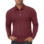Men's Polo Shirt Long Sleeve Quick Dry for Golf Work Fishing