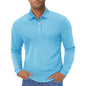Men's Polo Shirt Long Sleeve Quick Dry for Golf Work Fishing