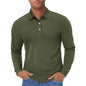 Men's Polo Shirt Long Sleeve Quick Dry for Golf Work Fishing