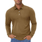 Men's Polo Shirt Long Sleeve Quick Dry for Golf Work Fishing