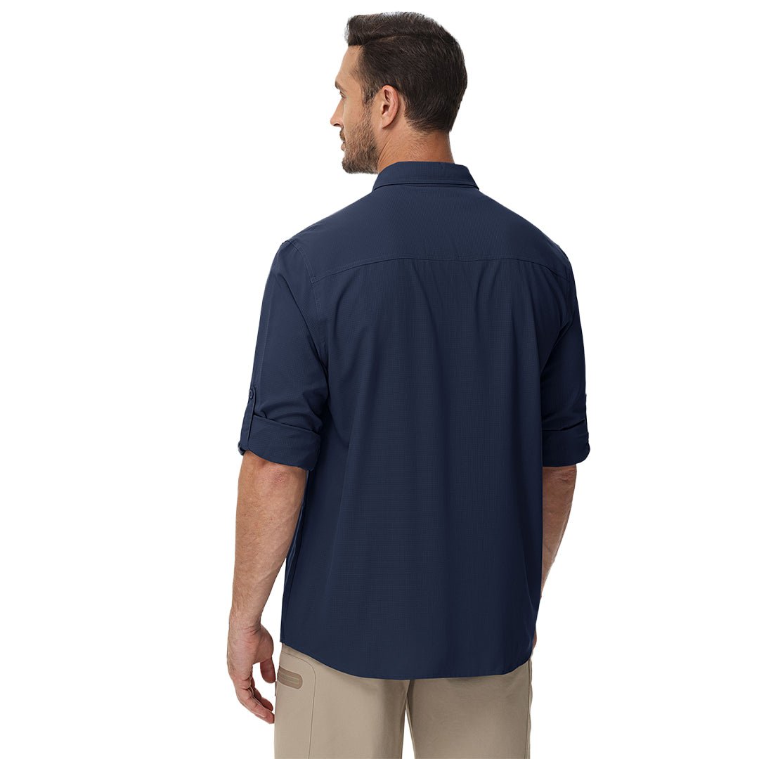 Men's Quick Dry Tactical Shirts UV Protection Hiking Shirt