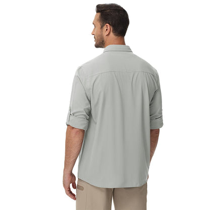 Men's Quick Dry Tactical Shirts UV Protection Hiking Shirt