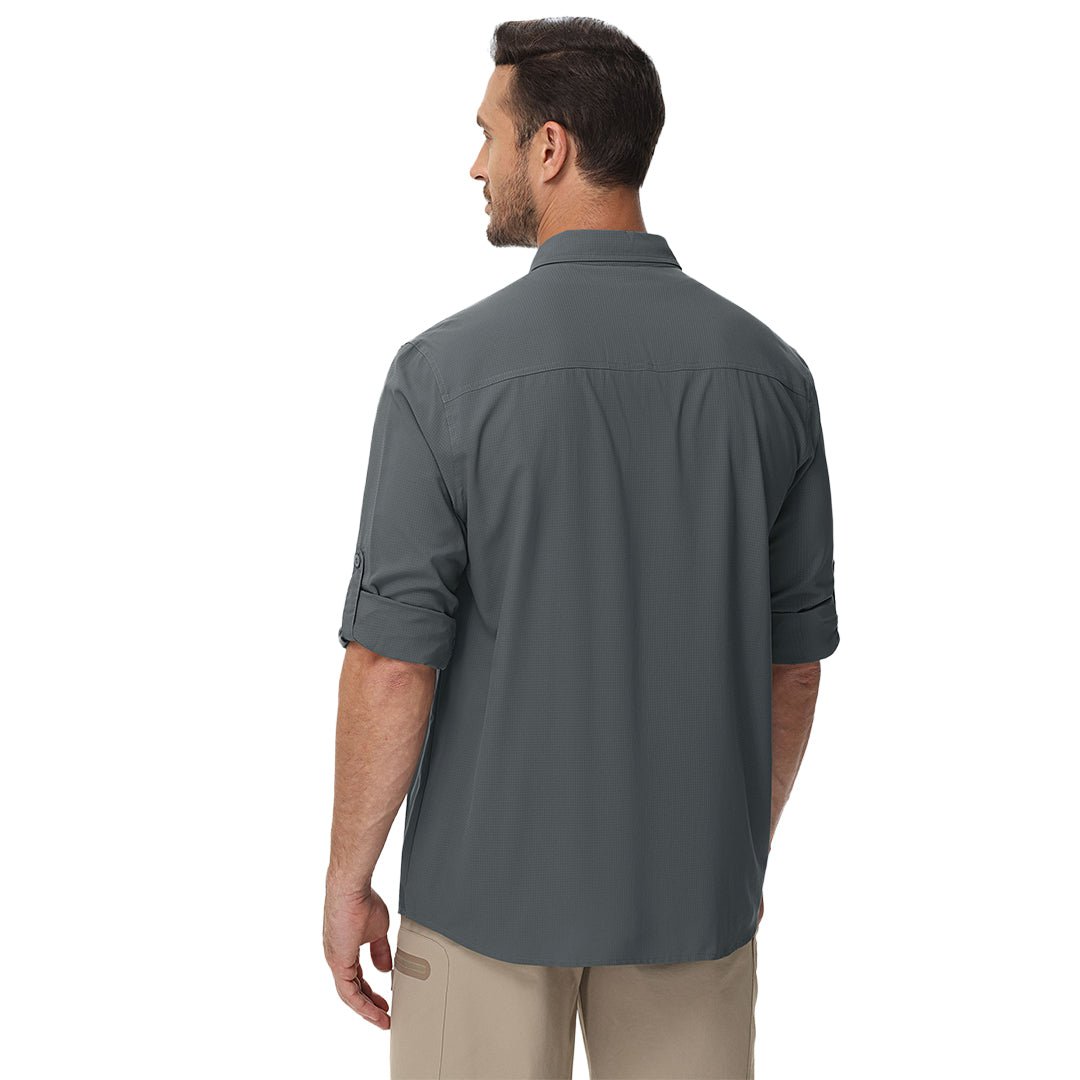 Men's Quick Dry Tactical Shirts UV Protection Hiking Shirt