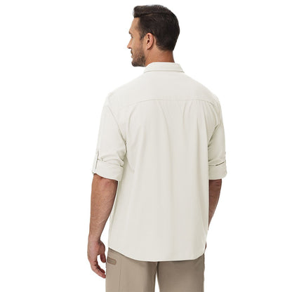 Men's Quick Dry Tactical Shirts UV Protection Hiking Shirt