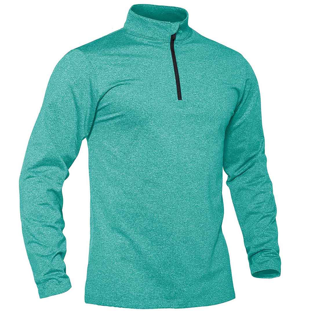 Men’s Quarter Zip Pullover Sweatshirt Long Sleeve Winter Fleece Lined Thermal