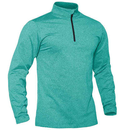 Men’s Quarter Zip Pullover Sweatshirt Long Sleeve Winter Fleece Lined Thermal