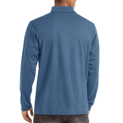 Men’s Quarter Zip Pullover Sweatshirt Long Sleeve Winter Fleece Lined Thermal