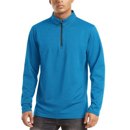 Men’s Quarter Zip Pullover Sweatshirt Long Sleeve Winter Fleece Lined Thermal
