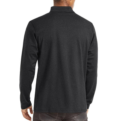 Men’s Quarter Zip Pullover Sweatshirt Long Sleeve Winter Fleece Lined Thermal