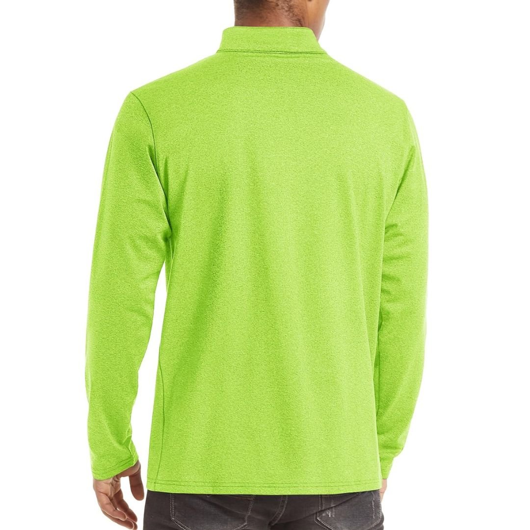 Men’s Quarter Zip Pullover Sweatshirt Long Sleeve Winter Fleece Lined Thermal