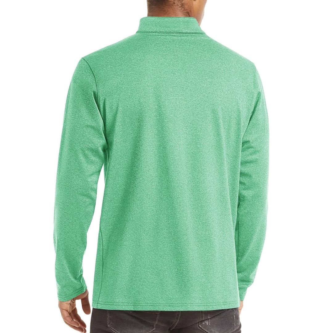 Men’s Quarter Zip Pullover Sweatshirt Long Sleeve Winter Fleece Lined Thermal