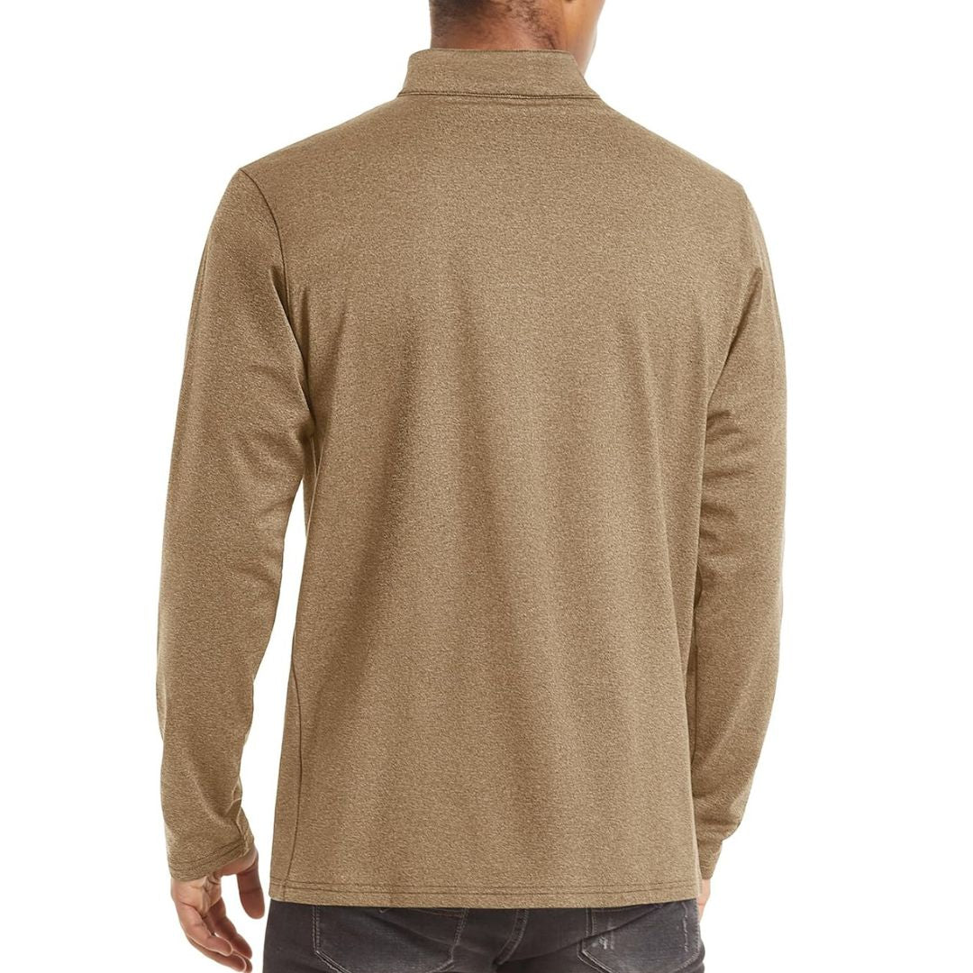 Men’s Quarter Zip Pullover Sweatshirt Long Sleeve Winter Fleece Lined Thermal