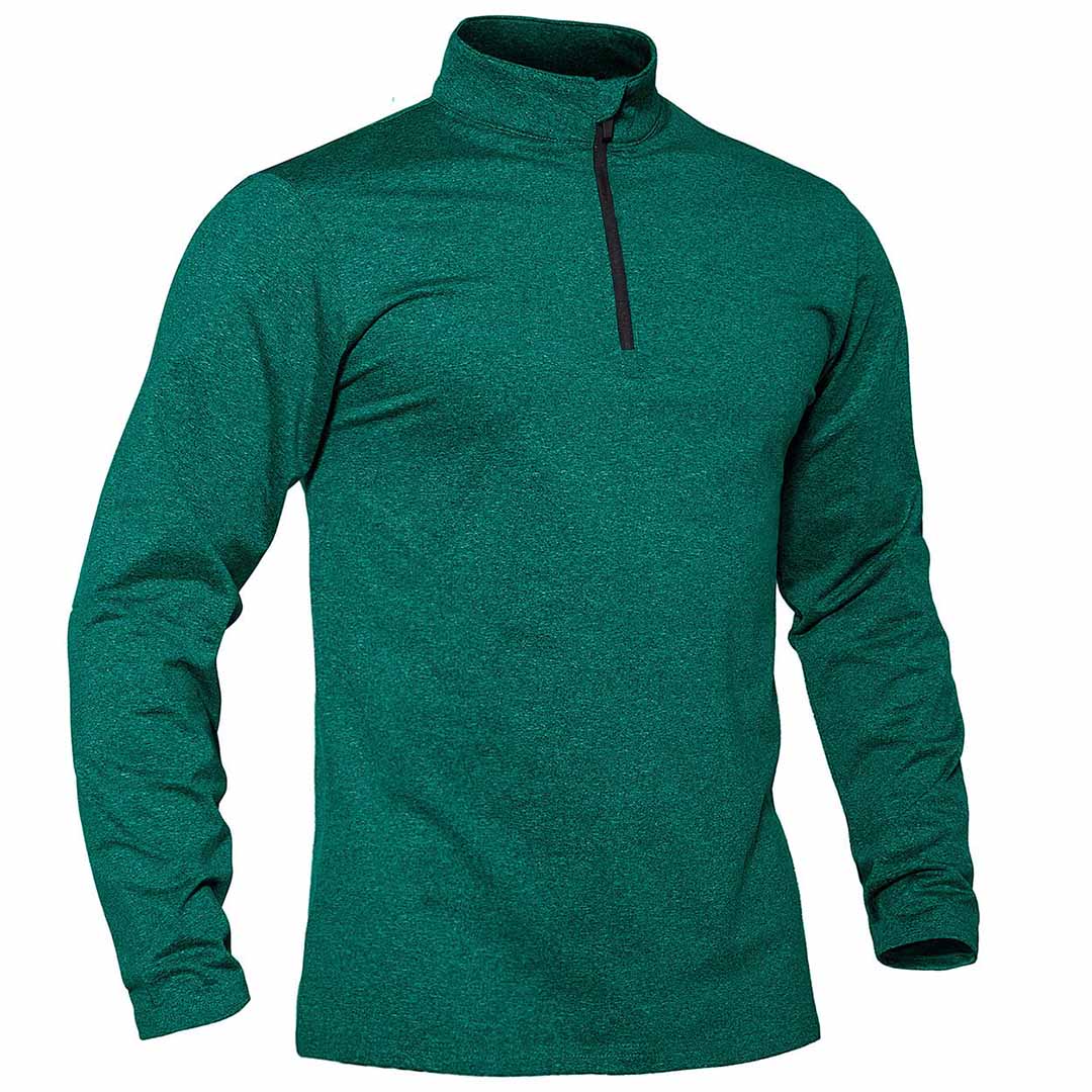 Men’s Quarter Zip Pullover Sweatshirt Long Sleeve Winter Fleece Lined Thermal