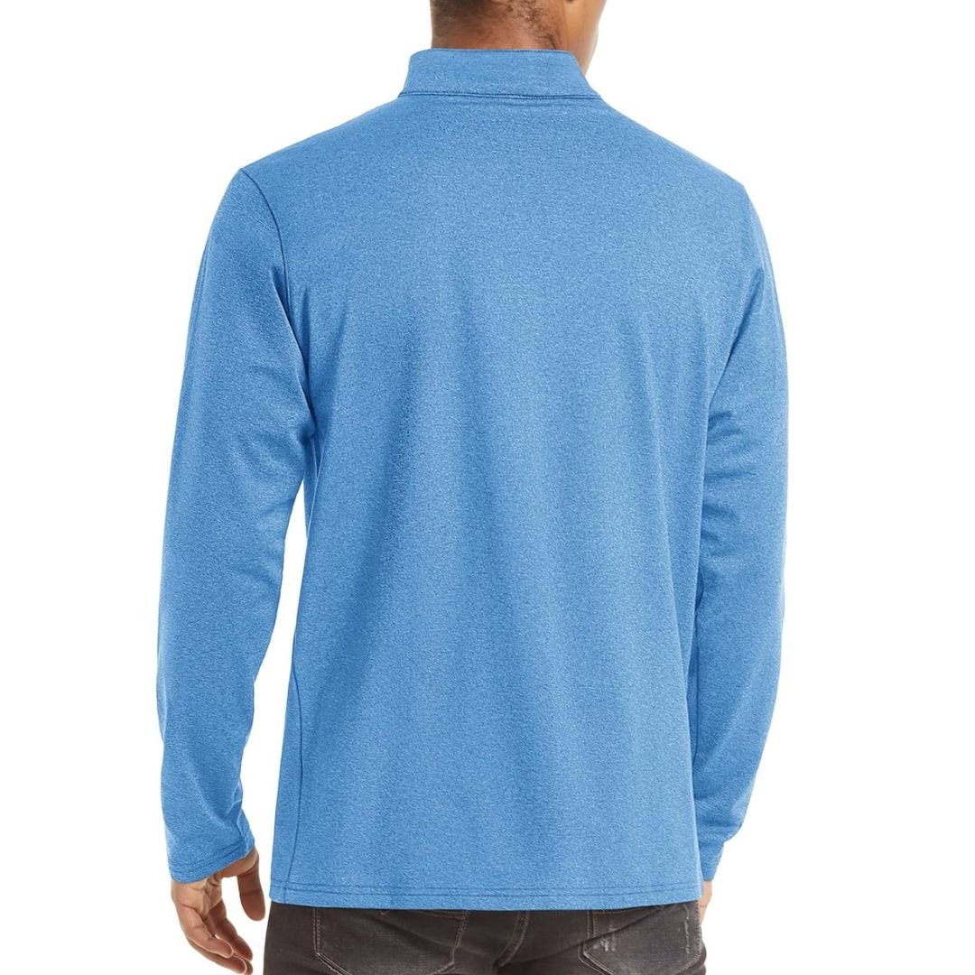 Men’s Quarter Zip Pullover Sweatshirt Long Sleeve Winter Fleece Lined Thermal