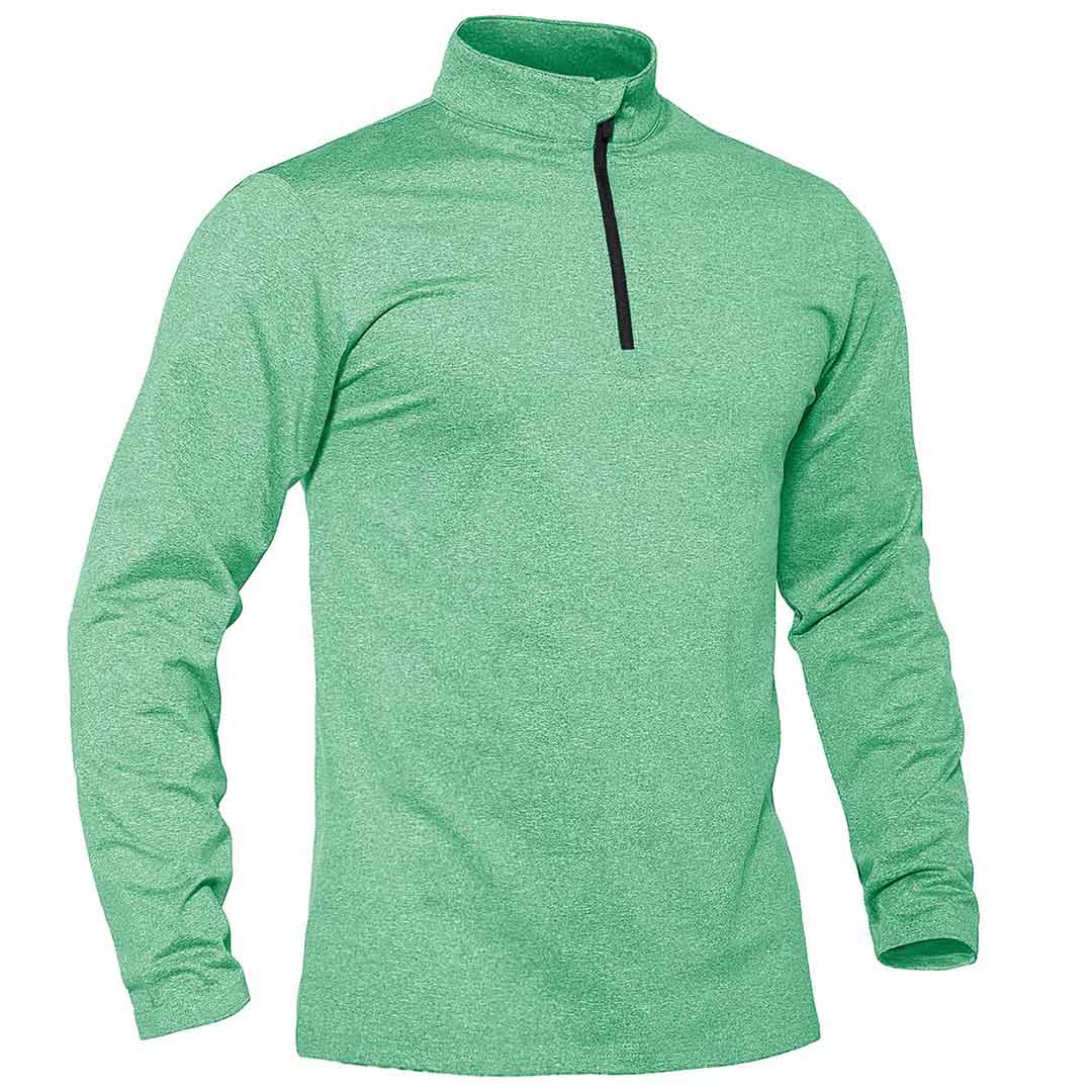 Men’s Quarter Zip Pullover Sweatshirt Long Sleeve Winter Fleece Lined Thermal