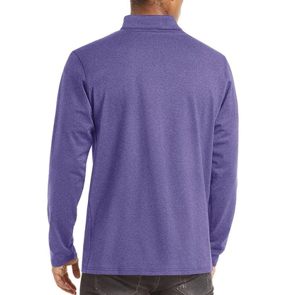Men’s Quarter Zip Pullover Sweatshirt Long Sleeve Winter Fleece Lined Thermal