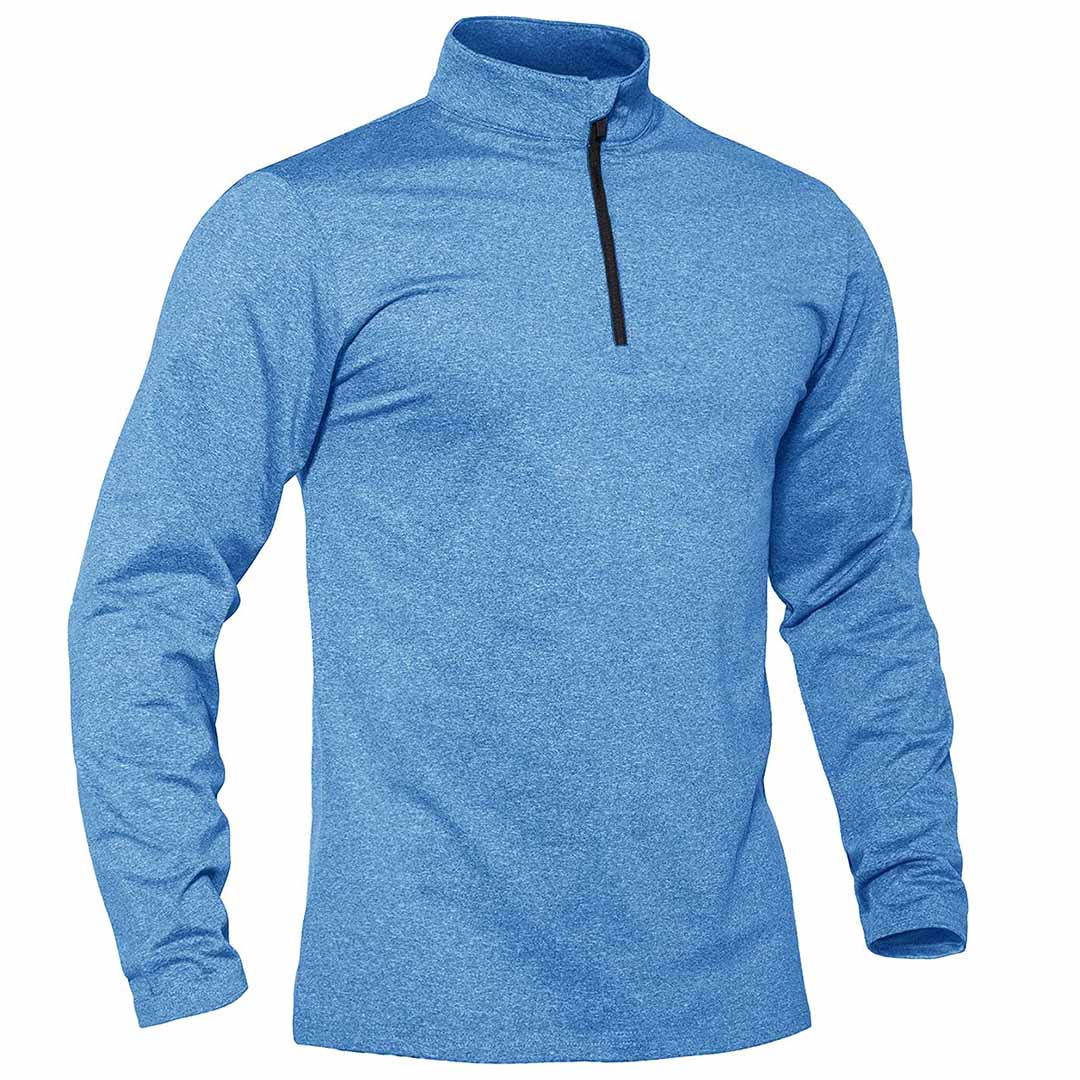 Men’s Quarter Zip Pullover Sweatshirt Long Sleeve Winter Fleece Lined Thermal