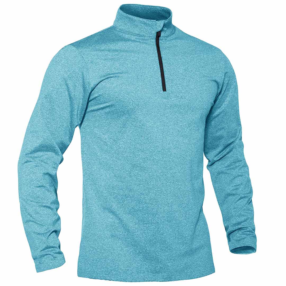 Men’s Quarter Zip Pullover Sweatshirt Long Sleeve Winter Fleece Lined Thermal