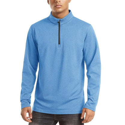 Men’s Quarter Zip Pullover Sweatshirt Long Sleeve Winter Fleece Lined Thermal