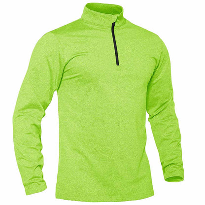 Men’s Quarter Zip Pullover Sweatshirt Long Sleeve Winter Fleece Lined Thermal