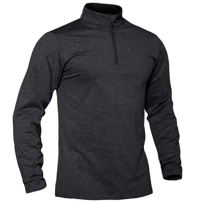Men’s Quarter Zip Pullover Sweatshirt Long Sleeve Winter Fleece Lined Thermal