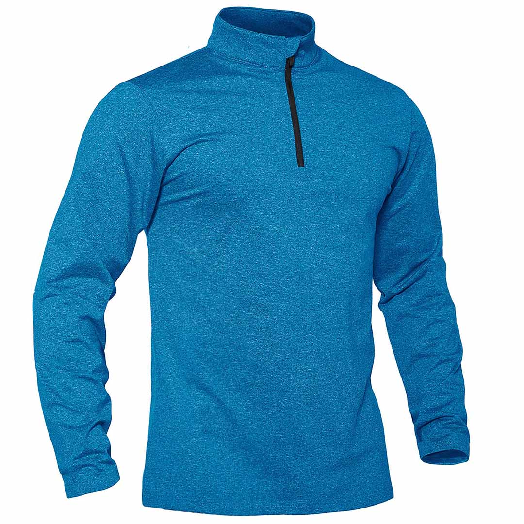 Men’s Quarter Zip Pullover Sweatshirt Long Sleeve Winter Fleece Lined Thermal