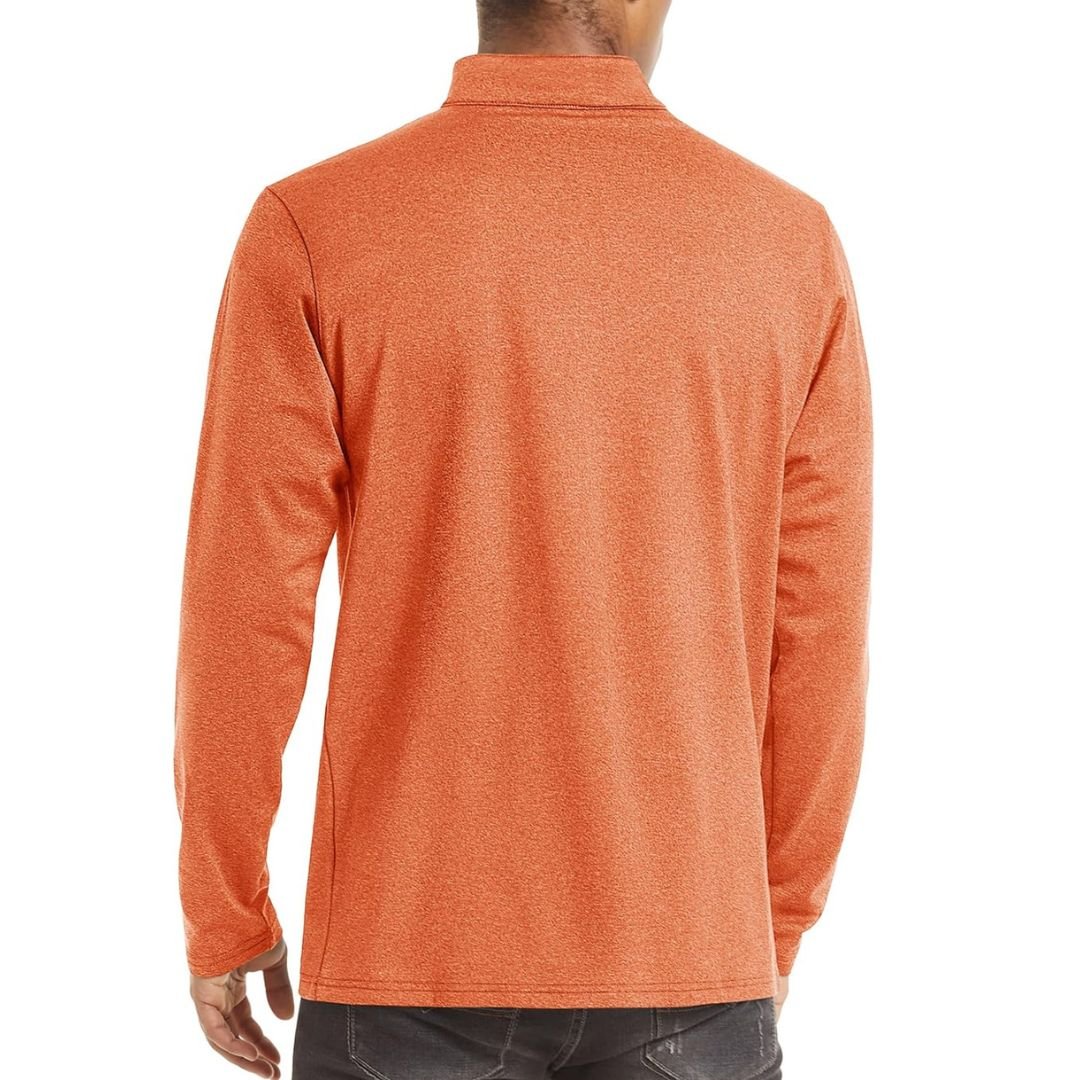 Men’s Quarter Zip Pullover Sweatshirt Long Sleeve Winter Fleece Lined Thermal