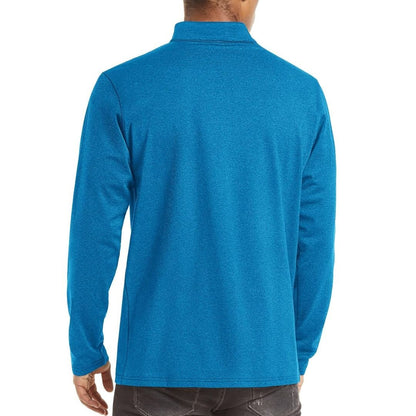 Men’s Quarter Zip Pullover Sweatshirt Long Sleeve Winter Fleece Lined Thermal