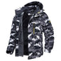Men's Windproof Fleece Lined Ski Jacket with Multiple Pockets