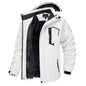 Men's Waterproof Fleece Lined Ski Jacket with Multiple Pockets