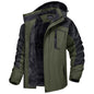 Men's Waterproof Fleece Lined Ski Jacket with Multiple Pockets