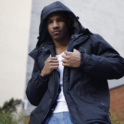Men's Waterproof Fleece Lined Ski Jacket with Multiple Pockets
