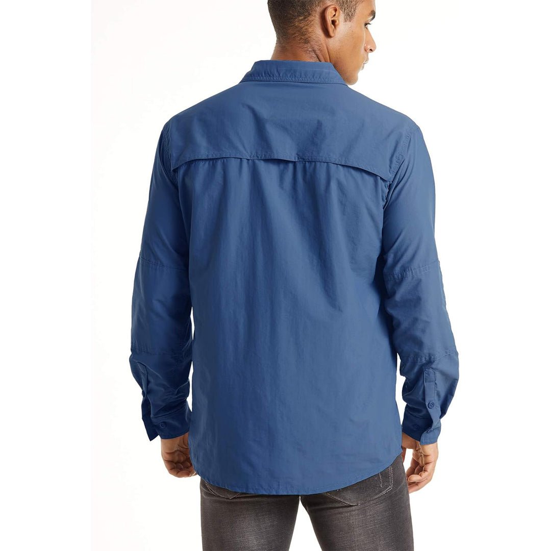 Men's Tactical Sun Protective Button-Down Long Sleeve Shirt