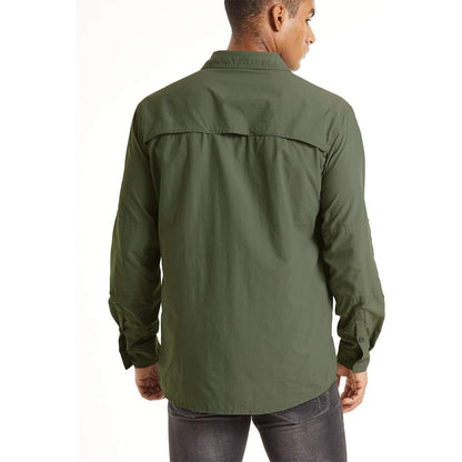 Men's Tactical Sun Protective Button-Down Long Sleeve Shirt