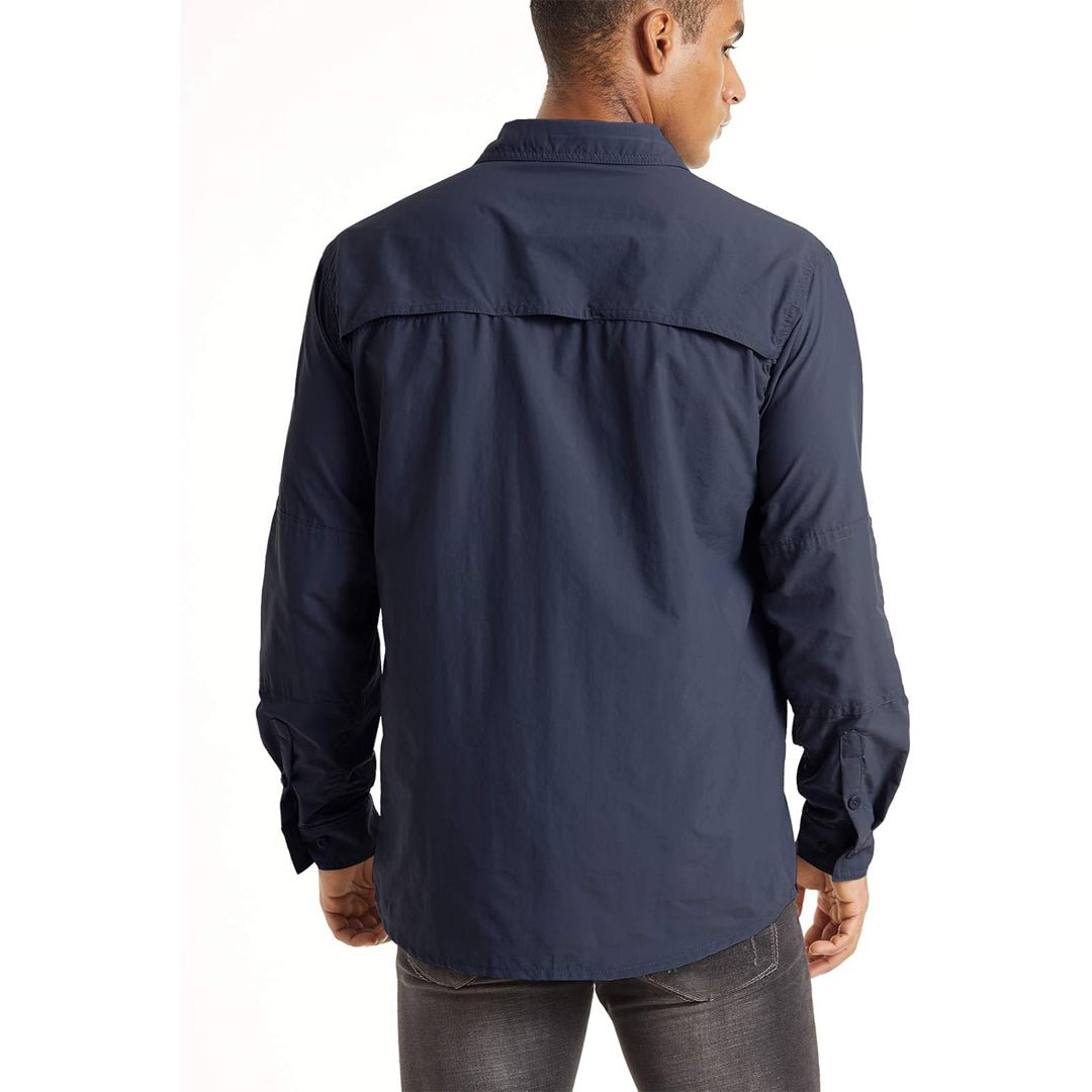 Men's Tactical Sun Protective Button-Down Long Sleeve Shirt