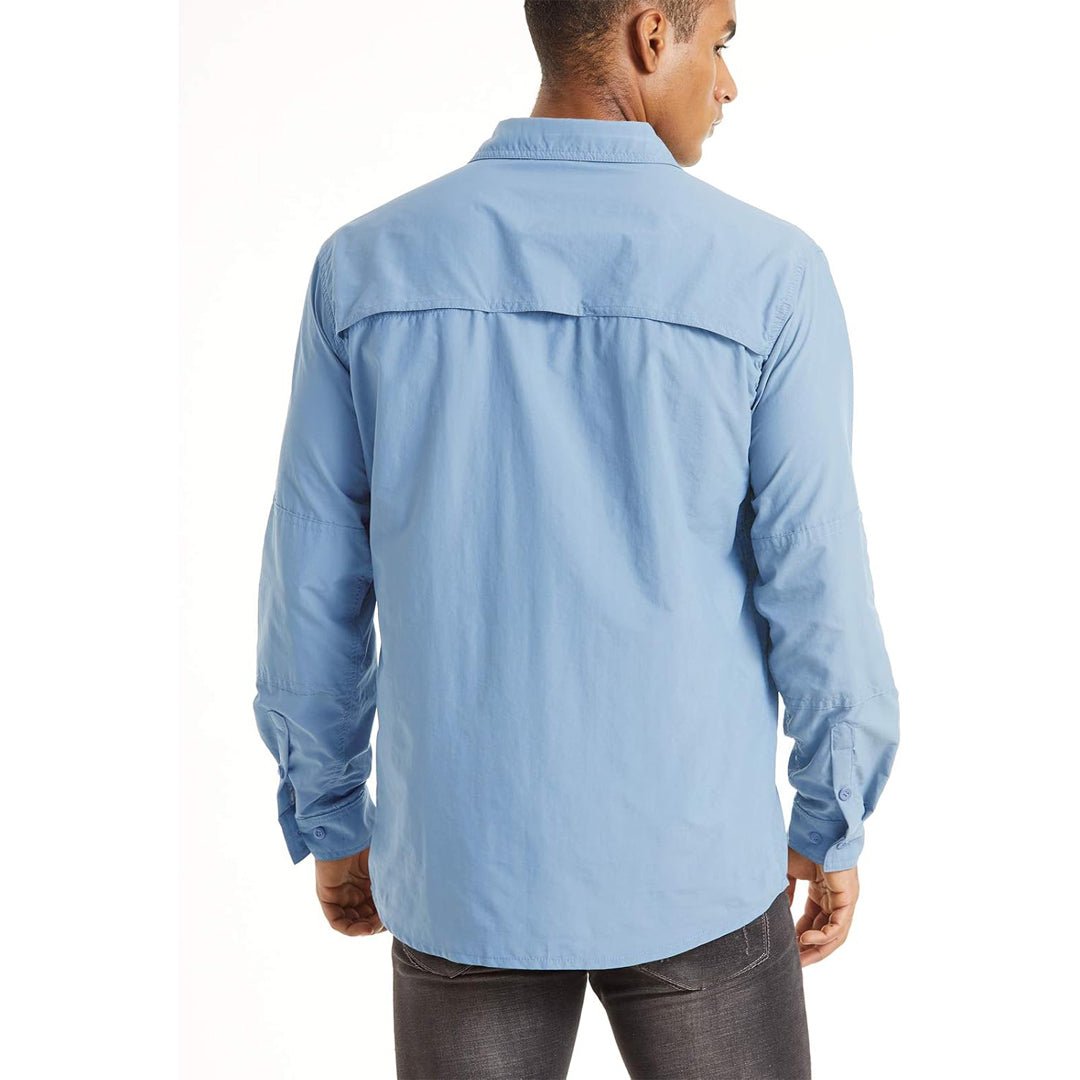 Men's Tactical Sun Protective Button-Down Long Sleeve Shirt