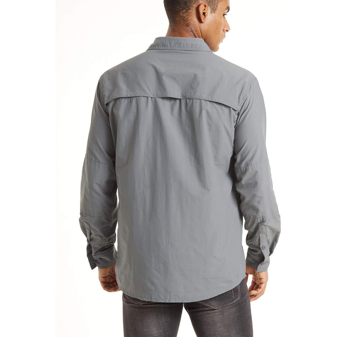 Men's Tactical Sun Protective Button-Down Long Sleeve Shirt