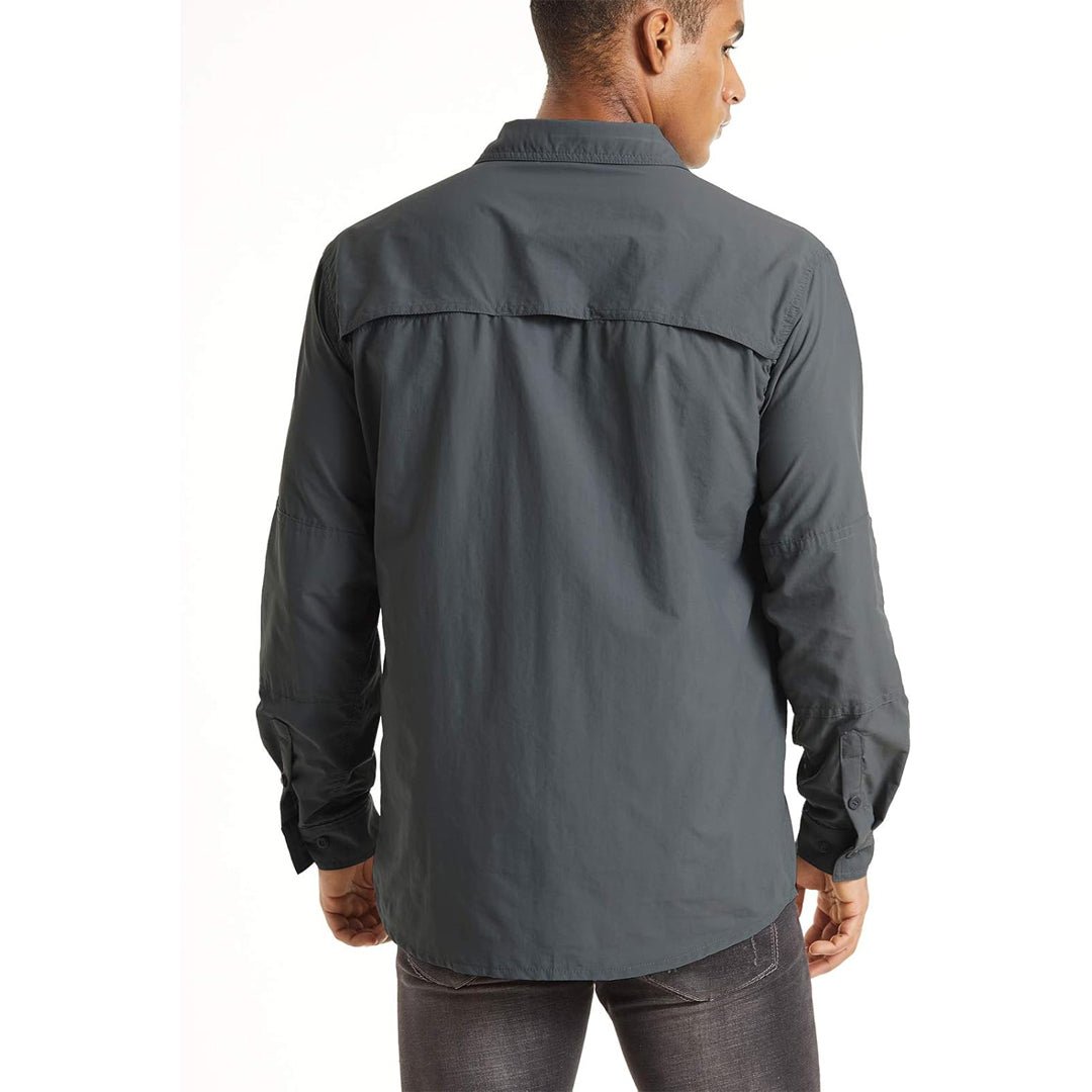 Men's Tactical Sun Protective Button-Down Long Sleeve Shirt