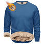 Men’s Sherpa Lined Sweatshirt Warm Heavyweight Fleece Pullover