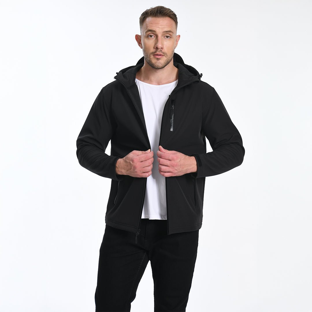 Men's Waterproof Fleece Lined Softshell Outdoor Jacket