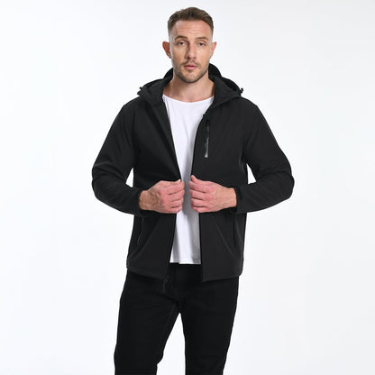 Men's Waterproof Fleece Lined Softshell Outdoor Jacket
