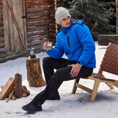 Men's Winter Windproof Fleece Lined Jacket