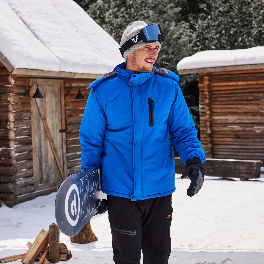 Men's Winter Windproof Fleece Lined Jacket