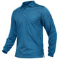 Men's Long Sleeve Quick Dry Tactical Performance Polo Shirt