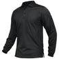Men's Long Sleeve Quick Dry Tactical Performance Polo Shirt