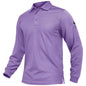 Men's Long Sleeve Quick Dry Tactical Performance Polo Shirt